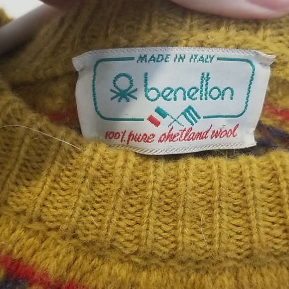 Benetton 100% Wool Sweater - Picture 2 of 3